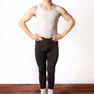 male leotard in ballet position